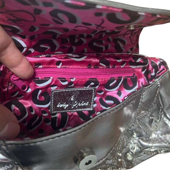 Vintage Y2K Baby Phat Silver Metallic Wrislet Clutch - Picture 5 of 5
